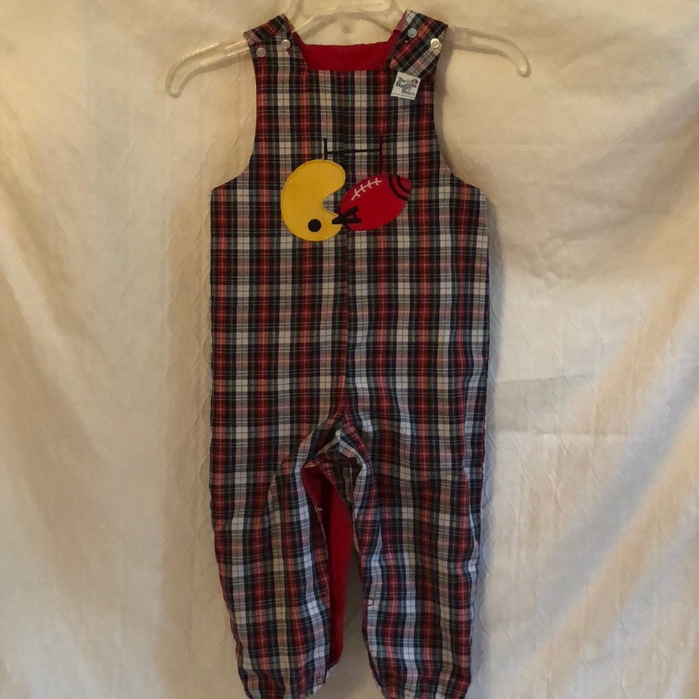 Reversible Boy’s red/Plaid Romper Fall/Winter 4T